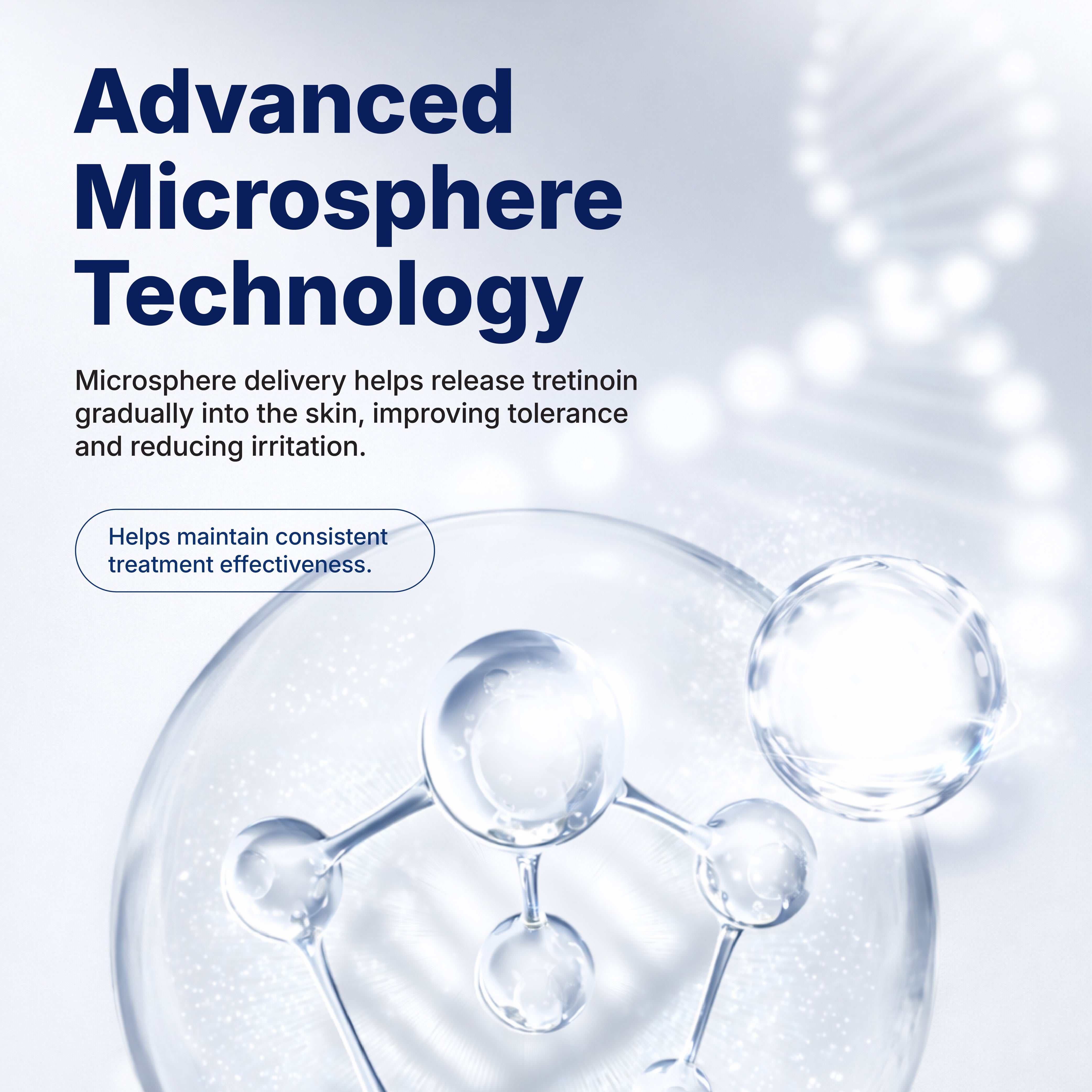 Microsphere molecular illustration